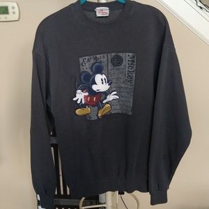 Disney Store Vintage Gray Sweatshirt with Mickey Est. 1928 Sz M